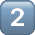 Keycap Digit Two Emoji Apple