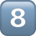 Keycap Digit Eight Emoji Apple