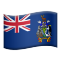 Flag South Georgia South Sandwich Islands Emoji Apple
