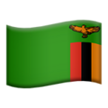 Flag Zambia Emoji Apple