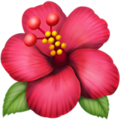 Hibiscus Emoji Apple