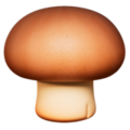 Brown Mushroom Emoji Apple