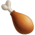 Poultry Leg Emoji Apple