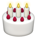 Birthday Cake Emoji Apple