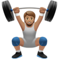 Person Lifting Weights Emoji Apple