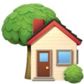 House With Garden Emoji Apple