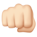 Oncoming Fist Emoji Apple