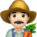 Man Farmer Emoji Apple