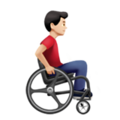 Man In Manual Wheelchair Facing Right Emoji Apple