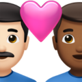 Couple With Heart Man Man Emoji Apple
