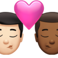 Kiss Man Man Emoji Apple