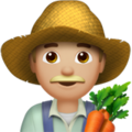 Man Farmer Emoji Apple