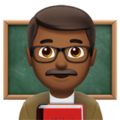 Man Teacher Emoji Apple