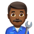 Man Mechanic Emoji Apple