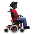 Man In Motorized Wheelchair Facing Right Emoji Apple