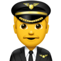 Man Pilot Emoji Apple