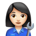Woman Mechanic Emoji Apple