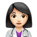 Woman Health Worker Emoji Apple