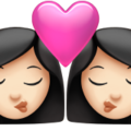 Kiss Woman Woman Emoji Apple