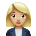 Woman Office Worker Emoji Apple