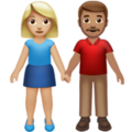 Woman And Man Holding Hands Emoji Apple