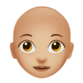 Woman Bald Emoji Apple