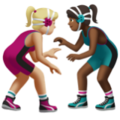 Women Wrestling Emoji Apple