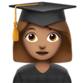 Woman Student Emoji Apple