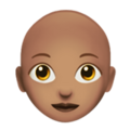 Woman Bald Emoji Apple