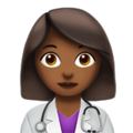 Woman Health Worker Emoji Apple