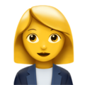 Woman Office Worker Emoji Apple