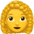 Woman Curly Hair Emoji Apple