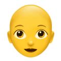 Woman Bald Emoji Apple