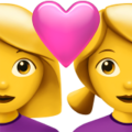 Couple With Heart Woman Woman Emoji Apple