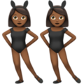 Women With Bunny Ears Emoji Apple
