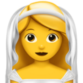 Woman With Veil Emoji Apple