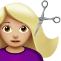 Woman Getting Haircut Emoji Apple