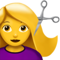 Woman Getting Haircut Emoji Apple