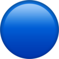 Large Blue Circle Emoji Apple