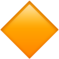 Large Orange Diamond Emoji Apple