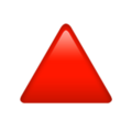 Red Triangle Pointed Up Emoji Apple