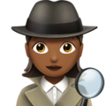 Woman Detective Emoji Apple