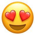 Smiling Face With Heart Eyes Emoji Apple