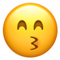 Kissing Face With Smiling Eyes Emoji Apple