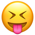 Squinting Face With Tongue Emoji Apple