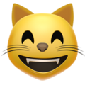 Grinning Cat With Smiling Eyes Emoji Apple