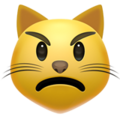 Pouting Cat Emoji Apple