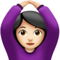 Woman Gesturing Ok Emoji Apple