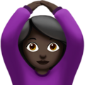 Woman Gesturing Ok Emoji Apple