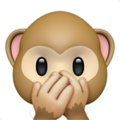 Speak No Evil Monkey Emoji Apple